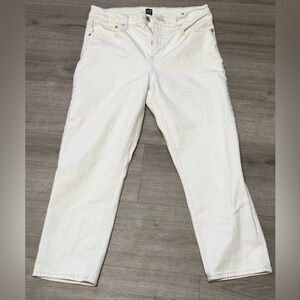 GAP Denim Cream Straight Jeans Size 31